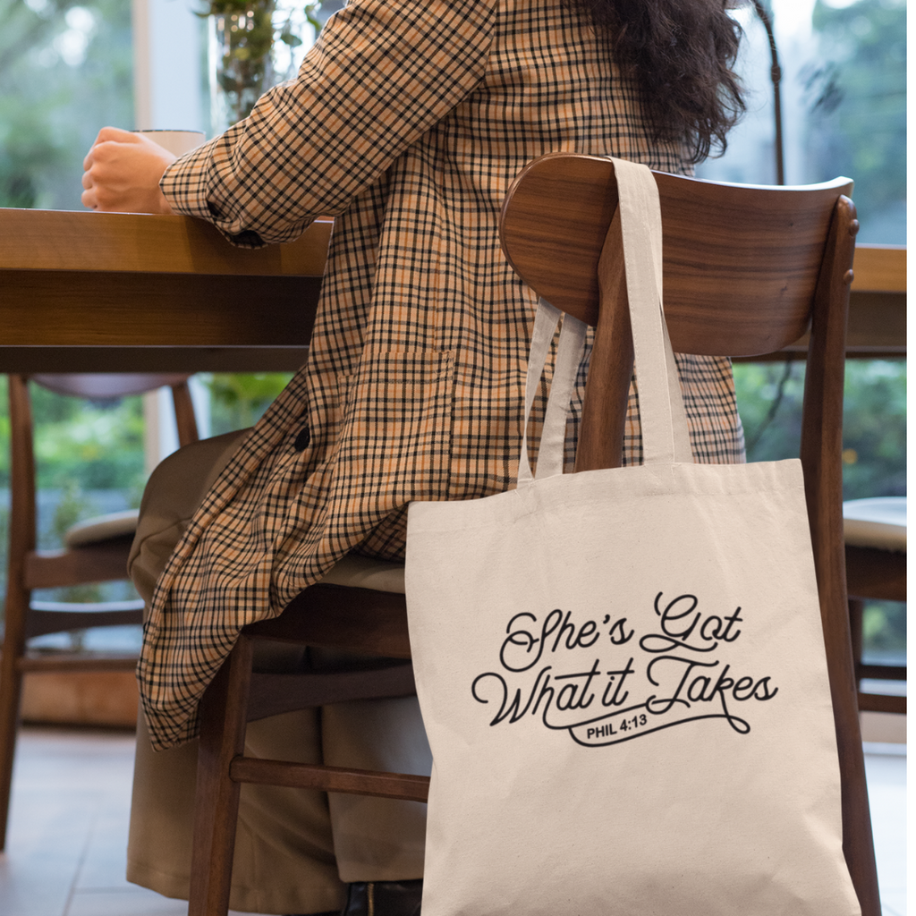 "She got what it takes" Collection Canvas Bags