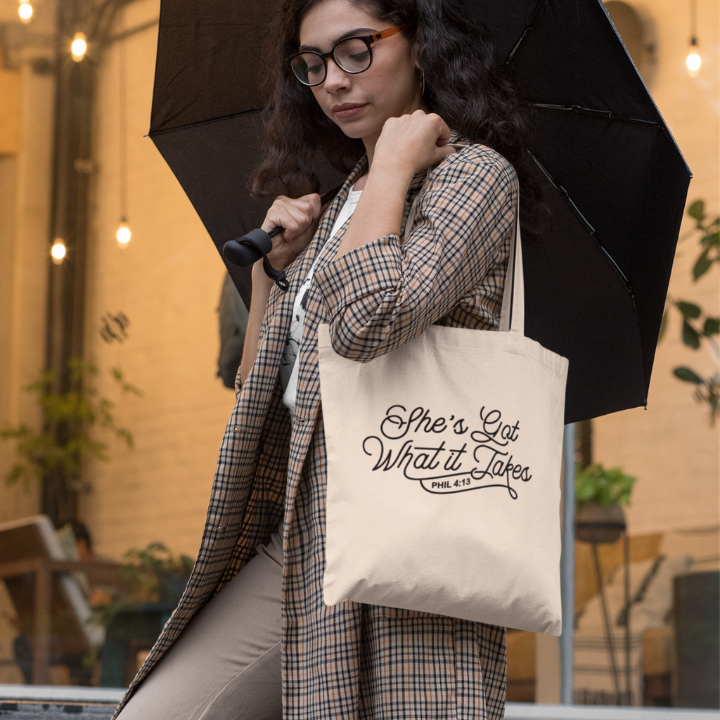 "She got what it takes" Collection Canvas Bags