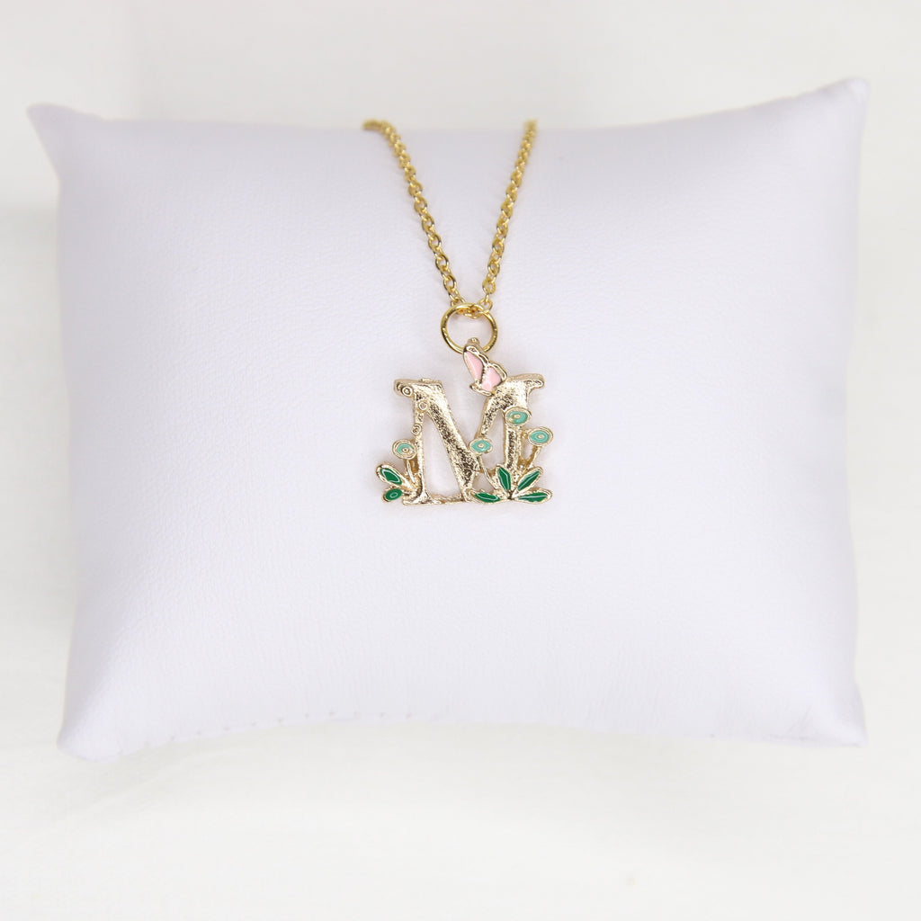 Personalized Floral Necklace